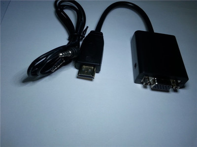 深圳市福之星電子 專業批發高品質HDMI TO VGA轉接卡/轉接線（帶音頻）